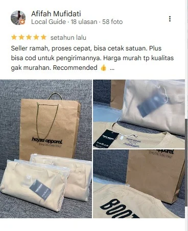 Capture testimoni Afifah Mufidati